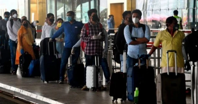 Airports are seeing long queues as flights resume after two months