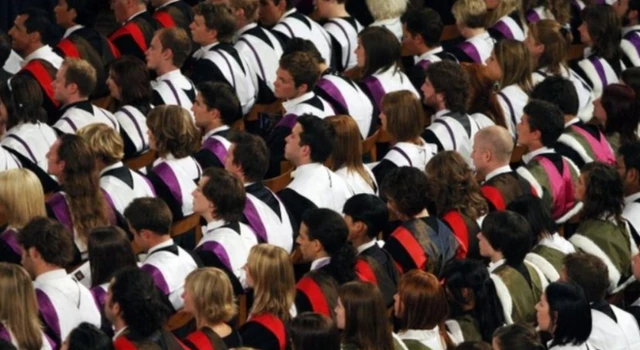 students graduating