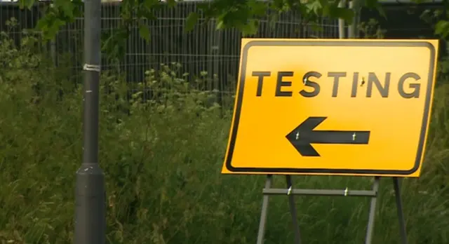 Testing sign