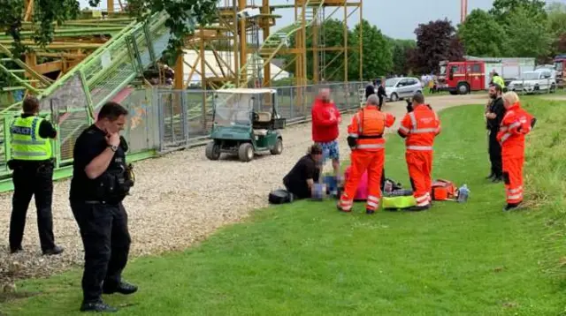 The injured boy after falling