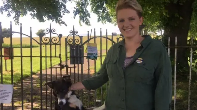 Lucy Williamson and Welsh collie Mia used to regularly walk around the huge Skewen Park