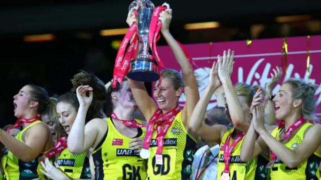 Manchester Thunder won the Vitality Netball Superleague Grand Final in 2019