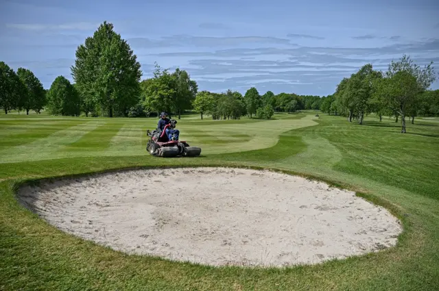 Golf course preparation