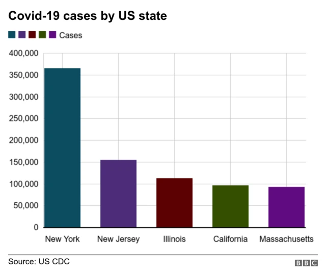 Cases by state