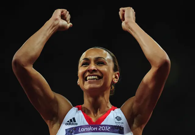 Jessica Ennis-Hill celebrates