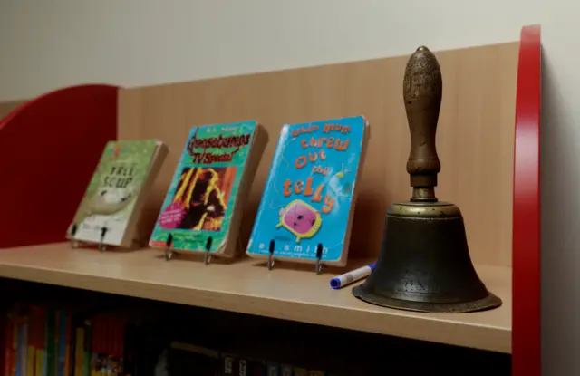 School books and bell