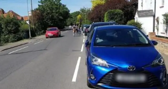 Cycle lanes blocked