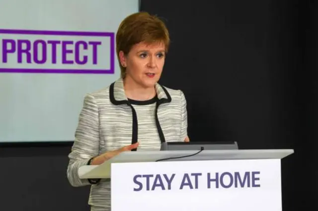 Scotland First Minister Nicola Sturgeon