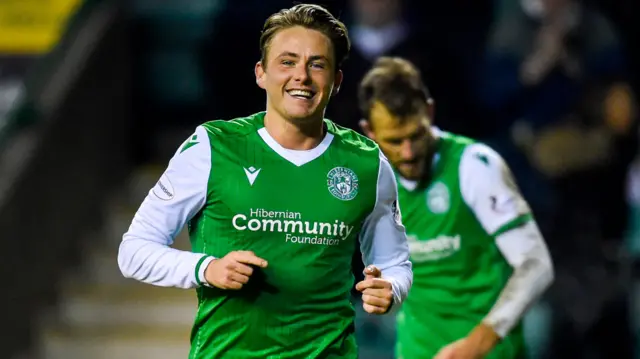 Hibernian midfielder Scott Allan