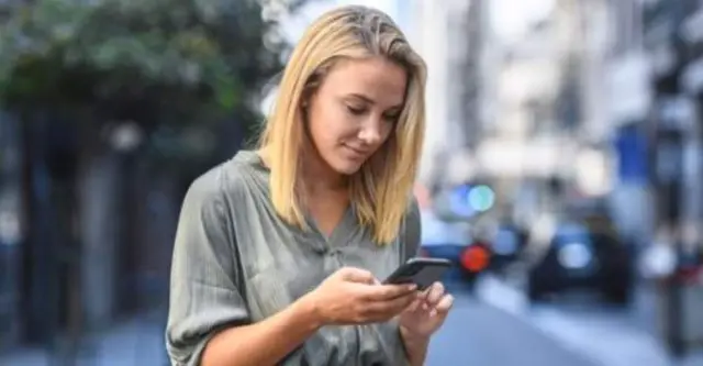 Woman with mobile