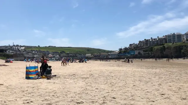 One of the seven beaches in Cornwall with lifeguard cover is Perranporth
