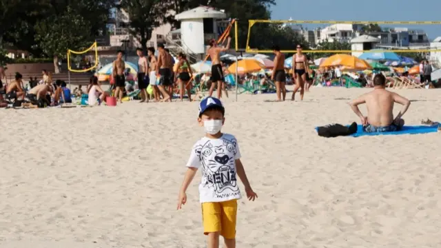 Child on the beach