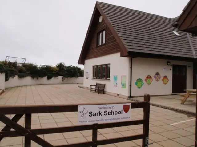Exterior of Sark school