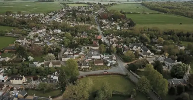 Great Houghton from the air