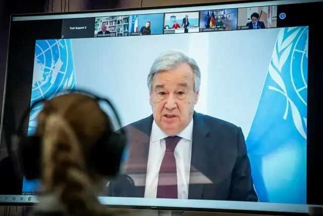 The Secretary General of the UN António Guterres