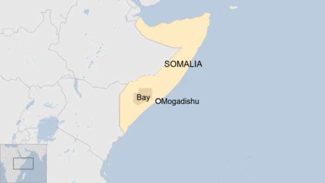 A map of Somalia