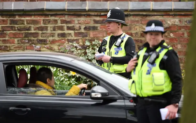 police pull over driver