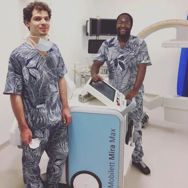 Patterned scrubs
