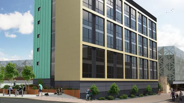 Artist impression of hotel planned for Mansfield