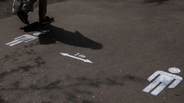 Social distancing markers