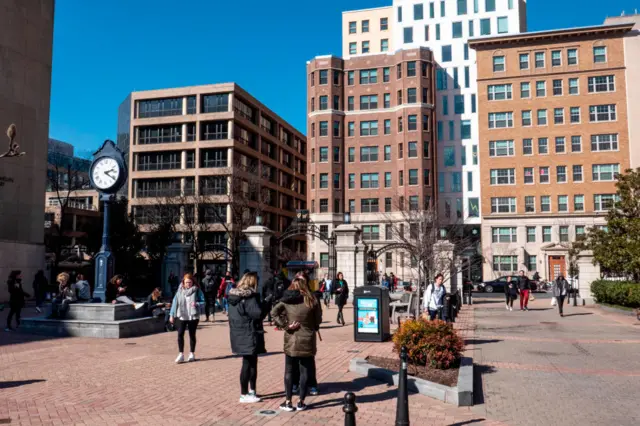 George Washington University sits at the heart of downtown Washington DC