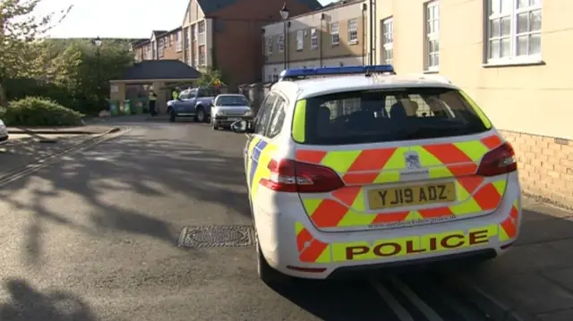 A police car