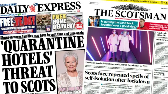 Tuesday's papers