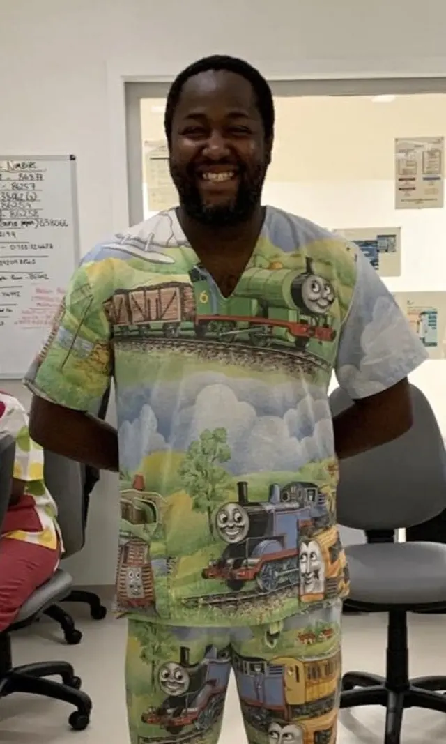 Patterned scrubs