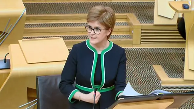 Nicola Sturgeon faces questions from opposition party leaders from 12.30pm