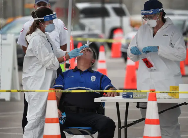 Swab testing in Florida