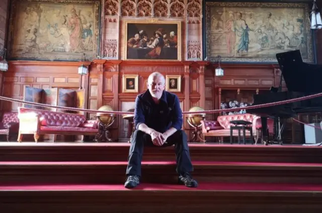 Andrew Heeley in Bamburgh Castle