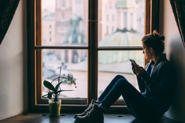 Woman at window