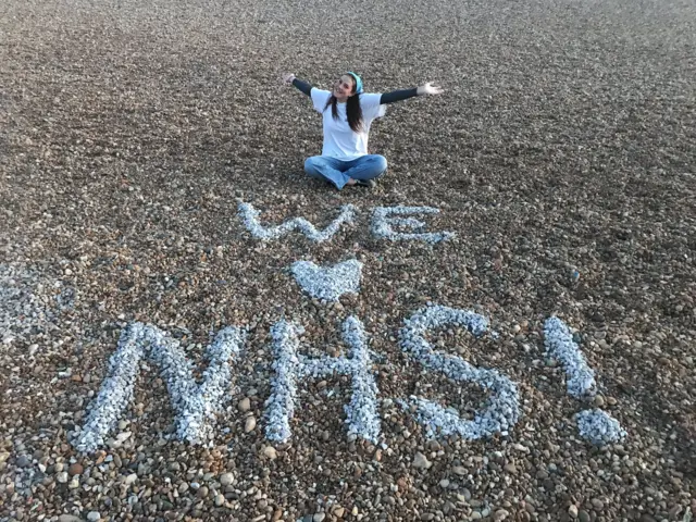 Stones on Brighton beach