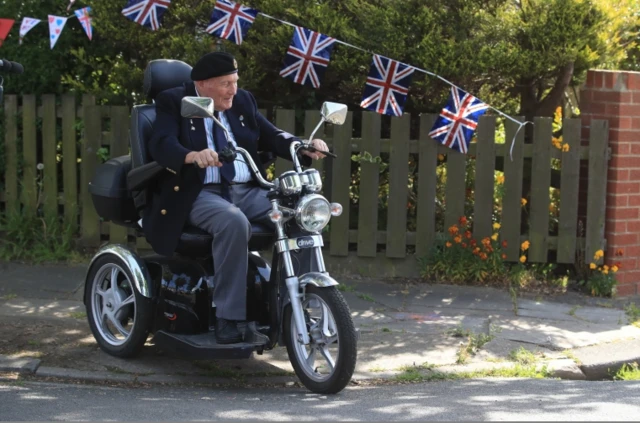 Man on a motorbike