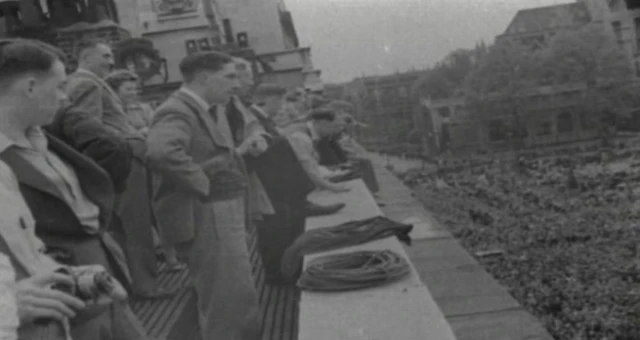 London on VE Day in 1945