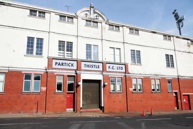 Firhill Stadium, home of Partick Thistle