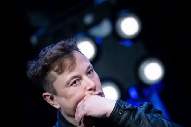 Elon Musk, founder of SpaceX, listens to a question during the Satellite 2020 at the Washington Convention Center