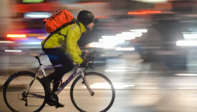 man on a bike