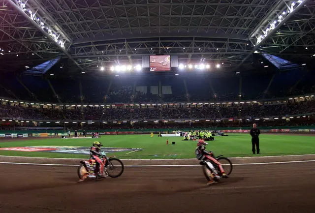 Speedway at Principality Stadium, wide angle shot