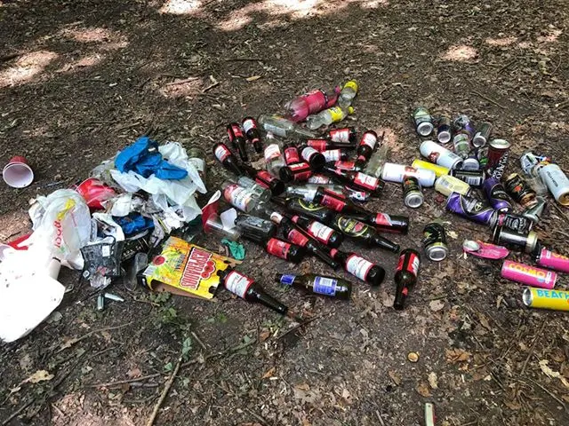 Dumped bottles