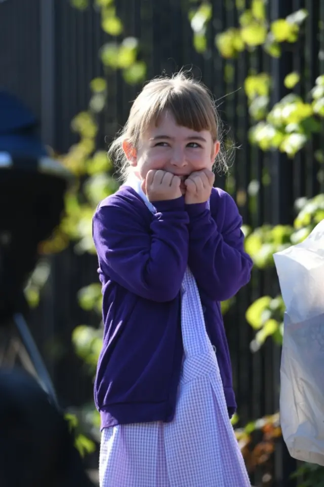 A pupil at Queen"s Hill Primary School, Costessey, Norfolk