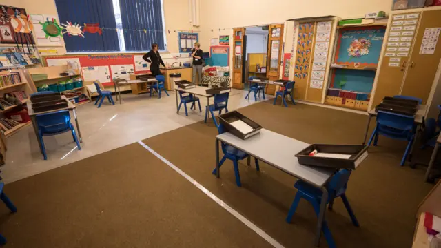 Teachers at Marsden Infant and Nursery School, near Huddersfied