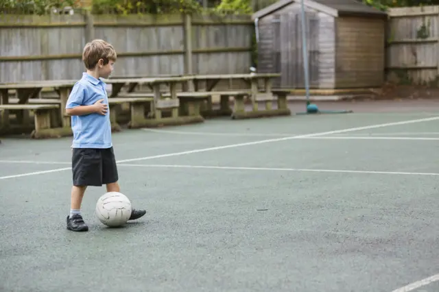 boy in playground