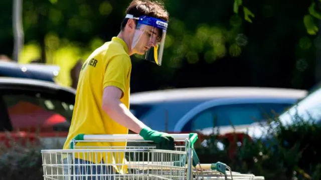 Staff at Rouken Glen Garden Centre