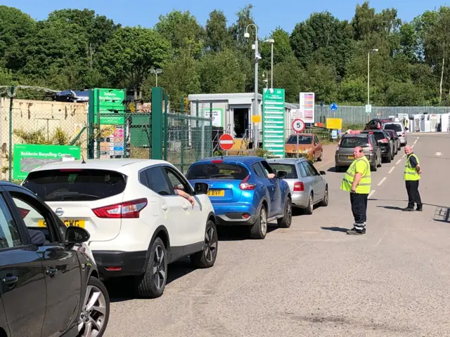 Dundee's Baldovie Recycling Centre.