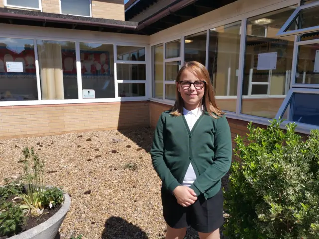 Amelie, pupil at Chellaston Junior School