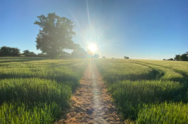 Church Broughton sunrise