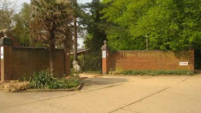 The entrance to Linton Zoo