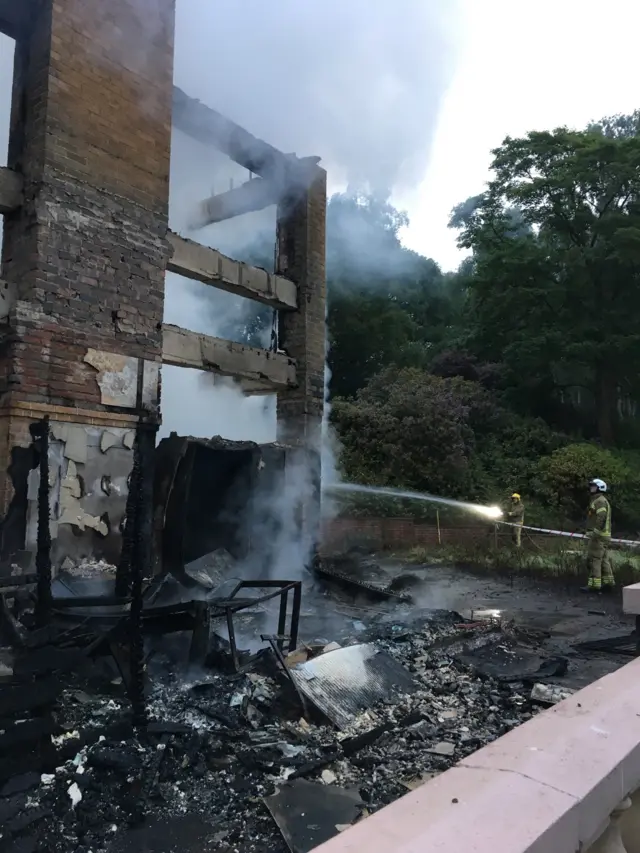 The house fire at Claverley