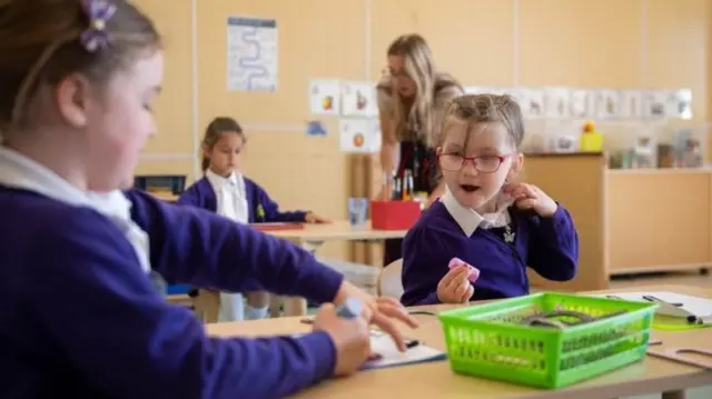 Children in classroom